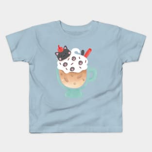 Coffee Cat Kids T-Shirt